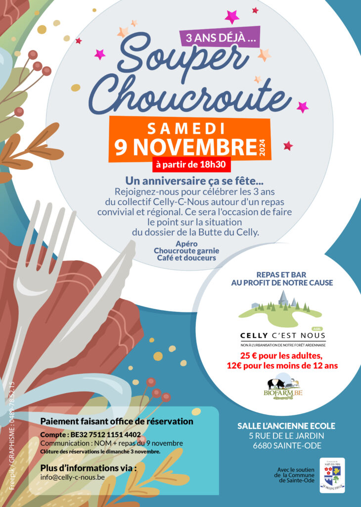 Souper Choucroute 2024 - Samedi 9 Novembre.